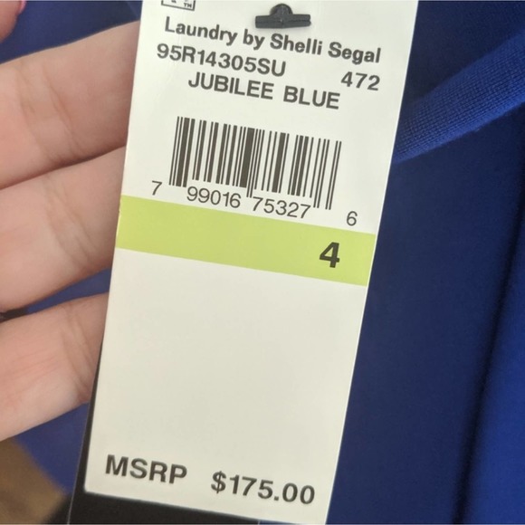 Laundry Jubilee Blue Dress Aline Cutout Slimming - Picture 7 of 7